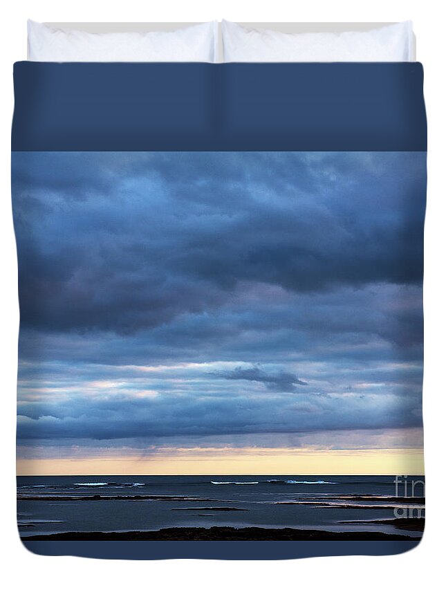Festblues Duvet Cover featuring the photograph Shades of Blue.. by Nina Stavlund