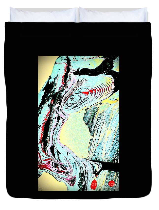 Dance Duvet Cover featuring the painting She Dances With The Waves by Jacqueline McReynolds