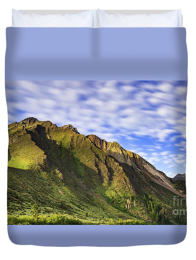 Sherwin Range Duvet Cover featuring the photograph Sherwin Range by Anthony Michael Bonafede