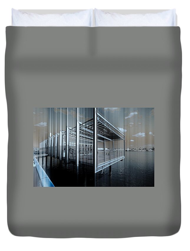 Adelaide Duvet Cover featuring the photograph Shimmer by Wayne Sherriff