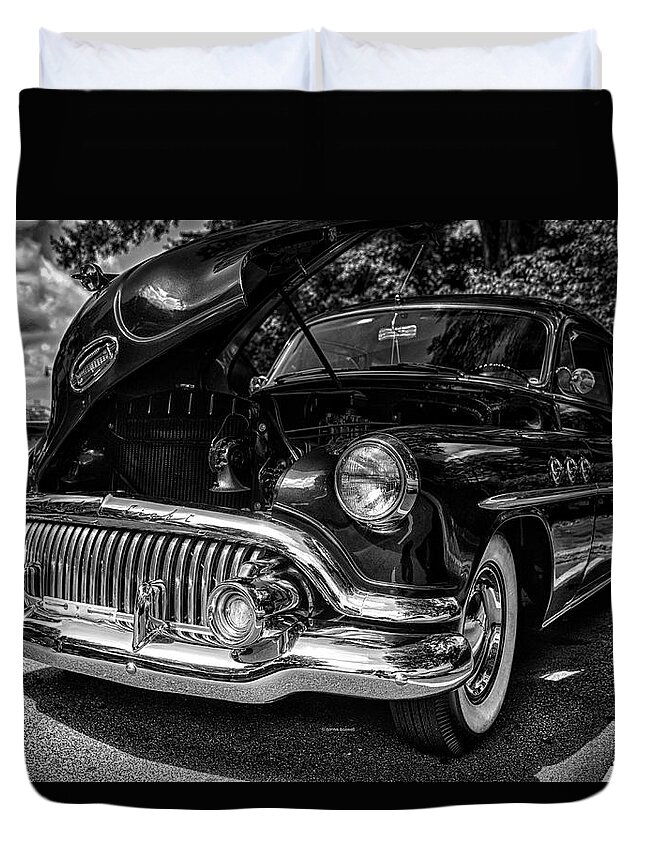 Buick Duvet Cover featuring the photograph Shine by Dennis Baswell