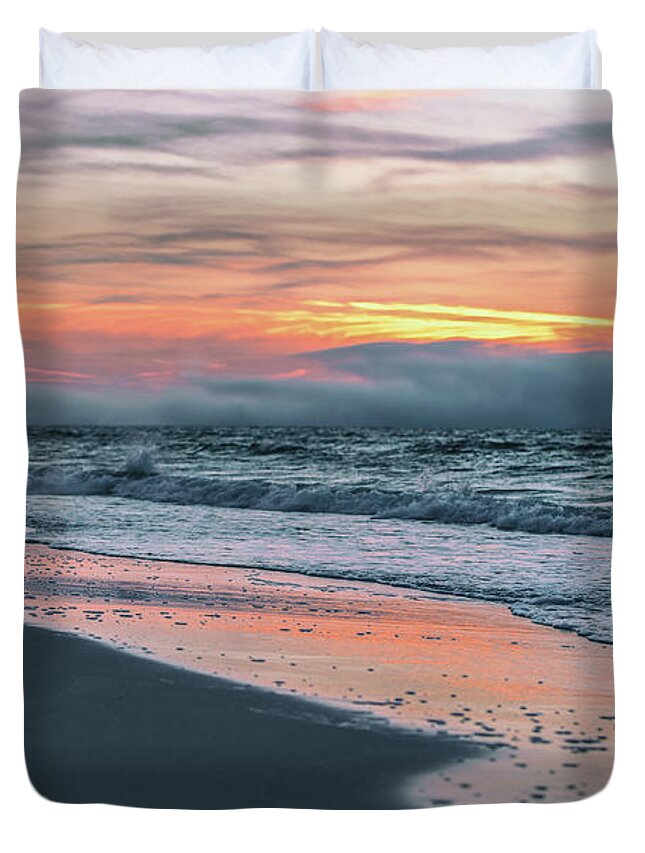 Alabama Duvet Cover featuring the photograph Shine on me Beach Sunrise by John McGraw