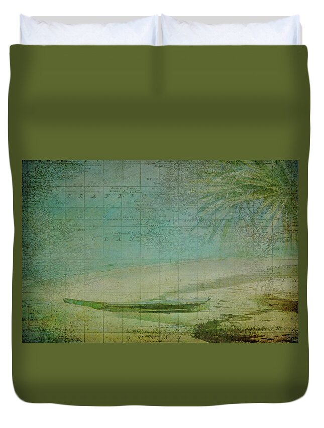 Shipwrecked Duvet Cover featuring the photograph Shipwrecked by Carla Parris