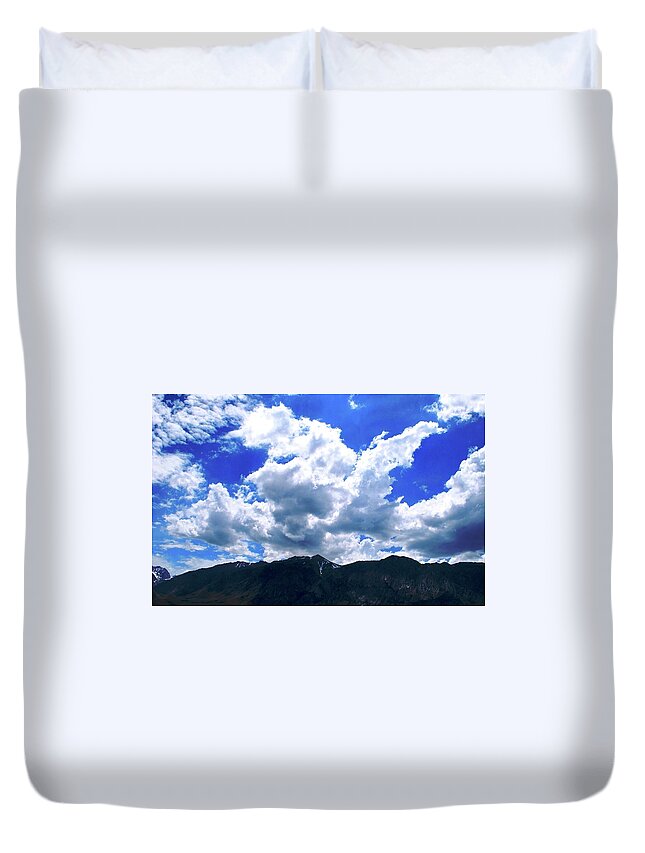 Tree Duvet Cover featuring the photograph Sierra Nevada Cloudscape by Matt Quest