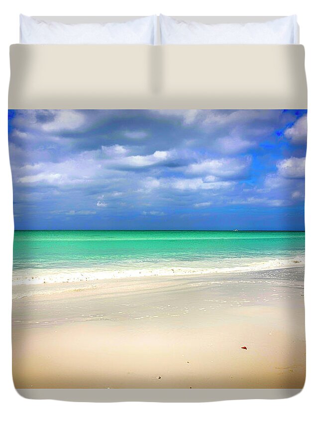 America Duvet Cover featuring the photograph Siesta Key beach Florida by Chris Smith