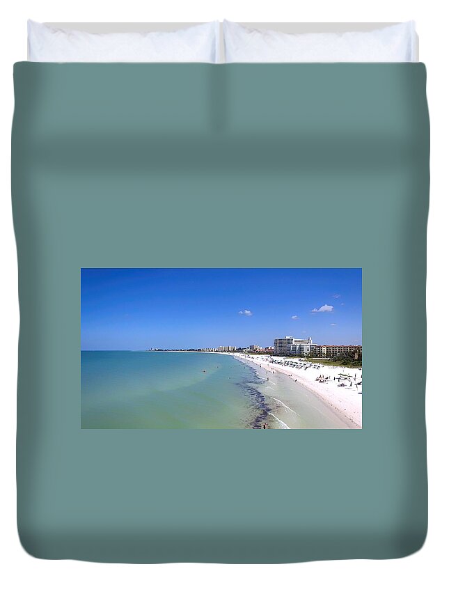 Siesta Key Duvet Cover featuring the photograph Siesta Key beach, Sarasota, FL by Chris Smith