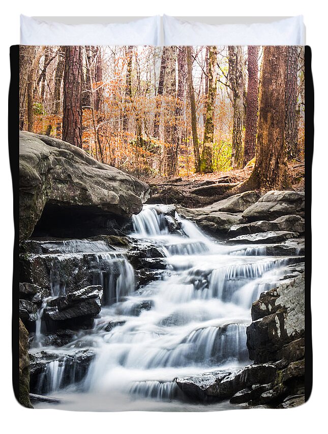 Water Duvet Cover featuring the photograph Autumn at Moss Rock Preserve by Parker Cunningham