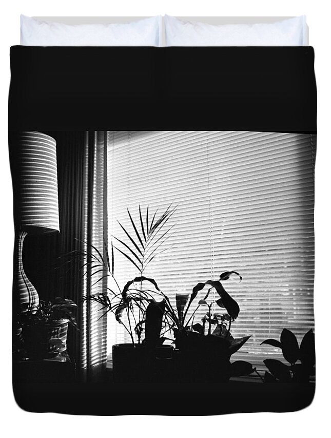 Night Time Duvet Cover featuring the photograph Silhouettes by Carol Neal-Chicago