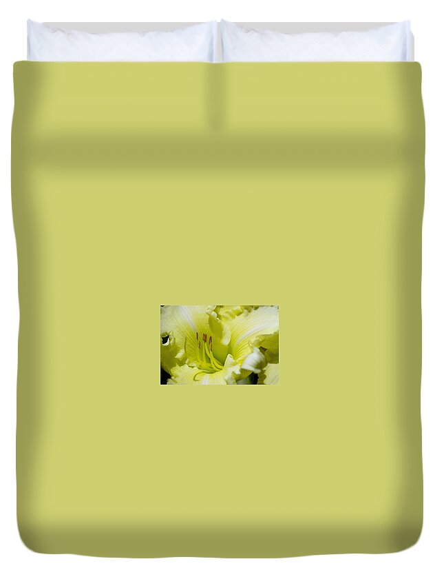 Beautiful Duvet Cover featuring the photograph Silky Smooth Daylily by Belinda Lee