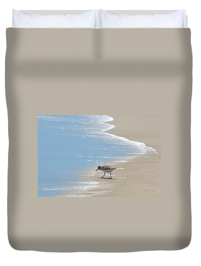 Beach Duvet Cover featuring the photograph Simplicity of A Beach's Beauty by Sandi OReilly