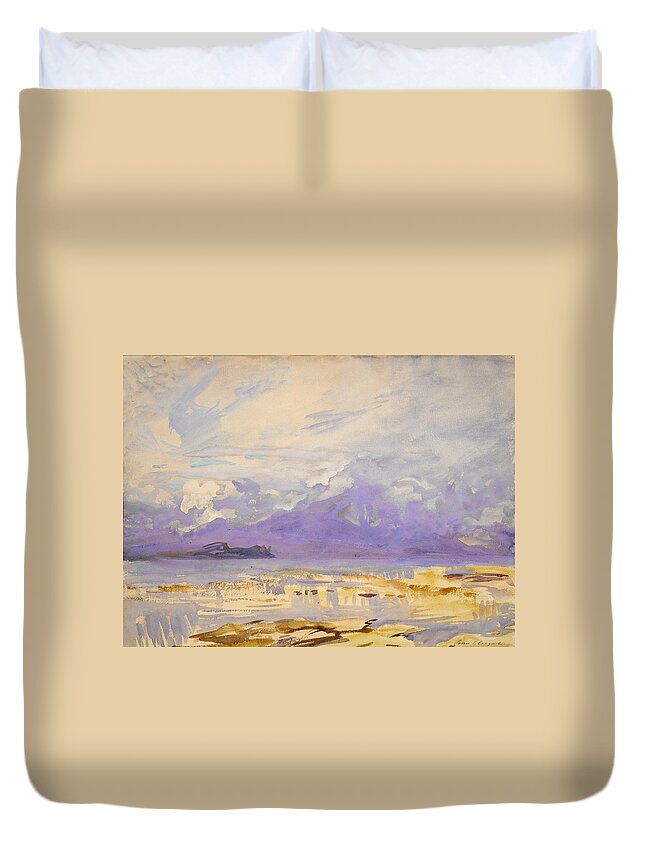 John Singer Sargent Duvet Cover featuring the painting Sirmione by John Singer Sargent