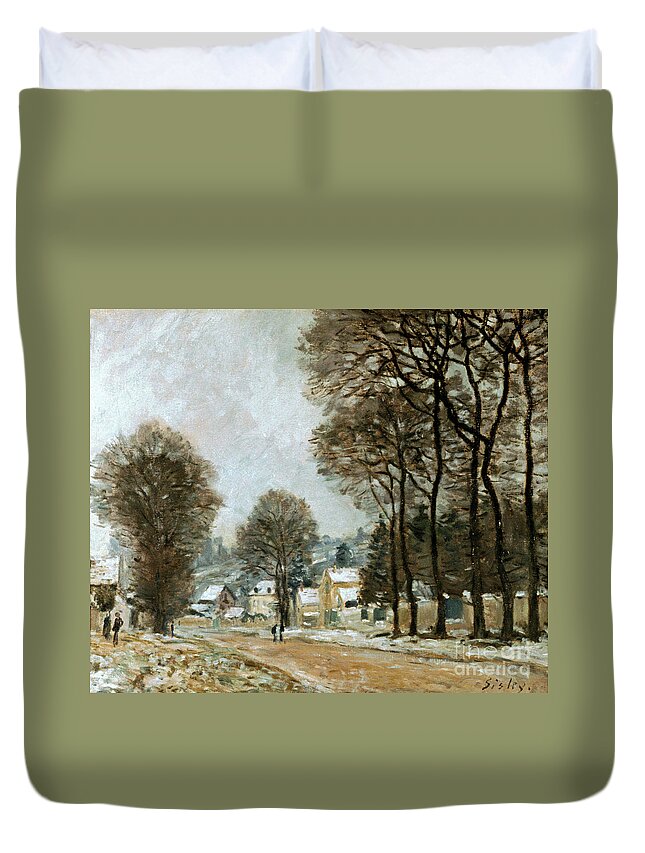 1874 Duvet Cover featuring the photograph SISLEY: LOUVECIENNES, c1874 by Granger