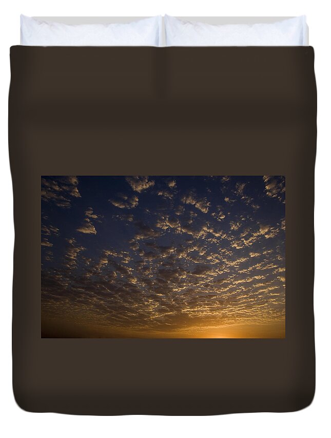 Abstract Duvet Cover featuring the photograph SKC 0259 Cloud Spread by Sunil Kapadia