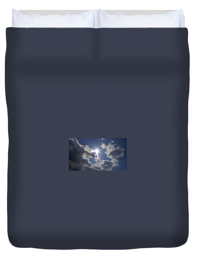 Clouds Duvet Cover featuring the photograph Sky #5 by Kumiko Izumi