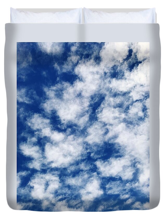Sky Duvet Cover featuring the photograph Sky Paint by Brad Hodges