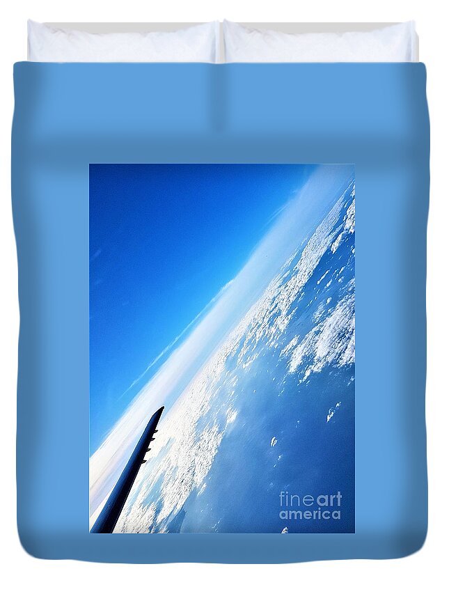 Skyscape Duvet Cover featuring the photograph Sky Scape by Brianna Kelly