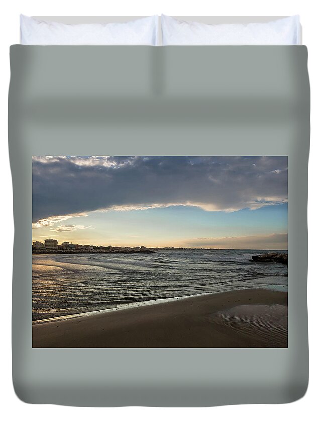 Skylight After Storm By Marina Usmanskaya Duvet Cover featuring the photograph Skylight after storm by Marina Usmanskaya