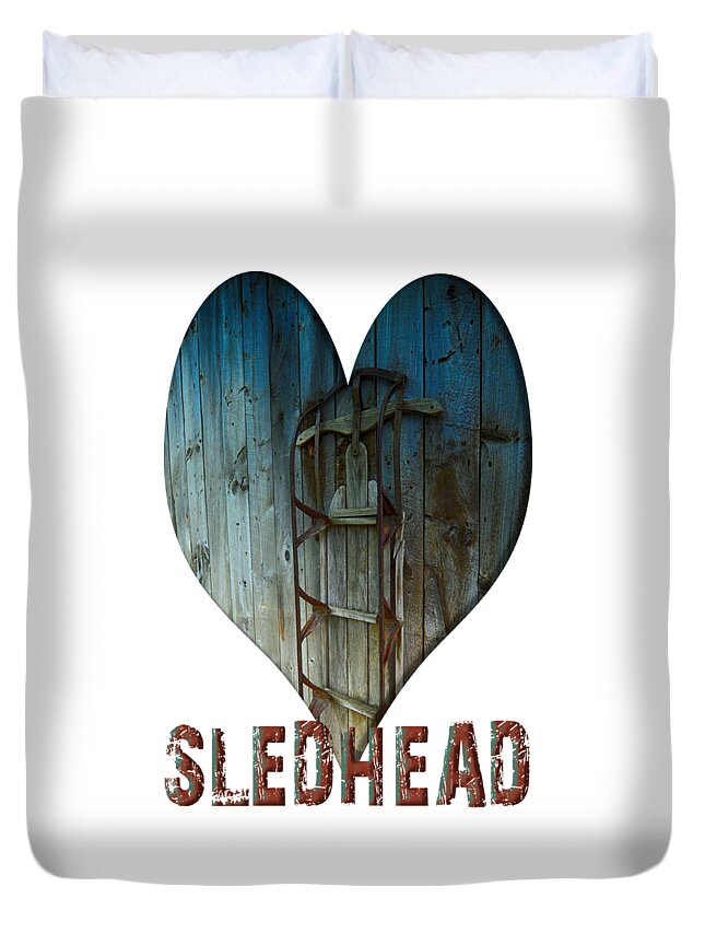 Sledhead Duvet Cover featuring the photograph SledHead by Mim White