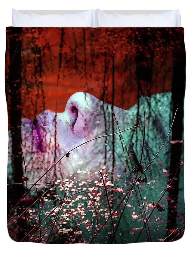 Autumn Duvet Cover featuring the photograph Sleeping in the autumn by Gabi Hampe