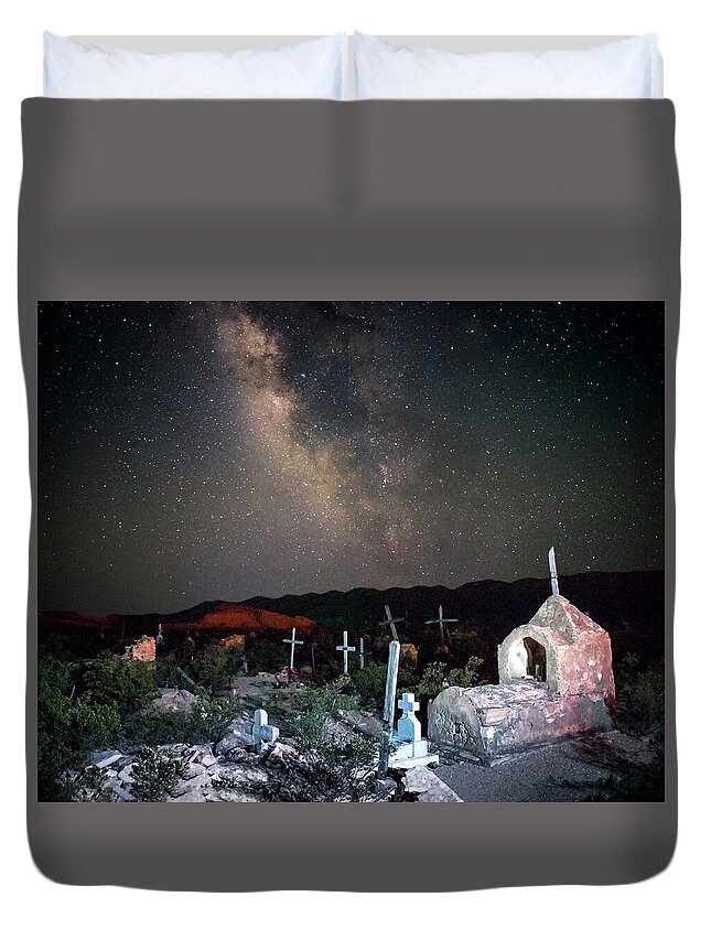 Texas Duvet Cover featuring the photograph Sleeping Under The Stars by Harriet Feagin