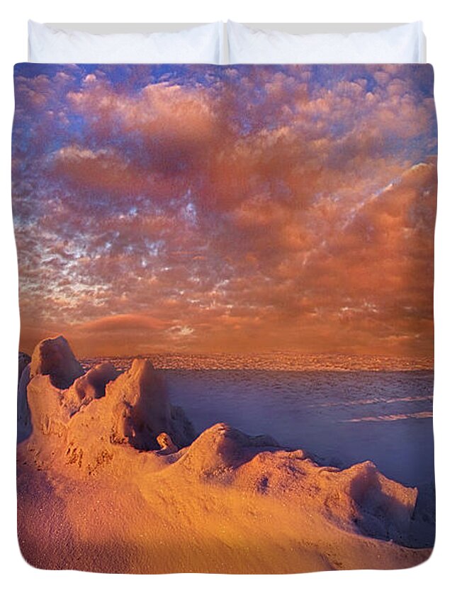 Clouds Duvet Cover featuring the photograph So It Begins by Phil Koch