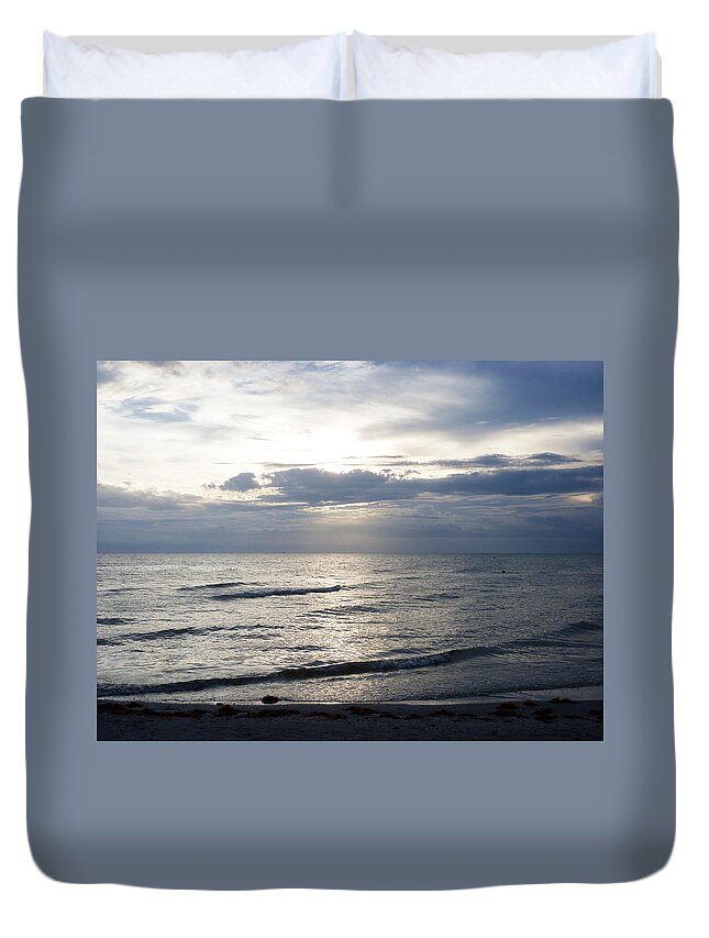 Sanibel Island Duvet Cover featuring the photograph So Long Sanibel by Melanie Moraga