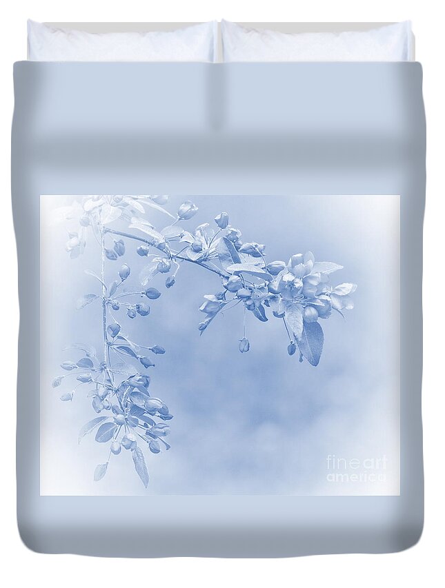 Apple Blossoms Duvet Cover featuring the photograph Soft and Gentle by Andrea Kollo