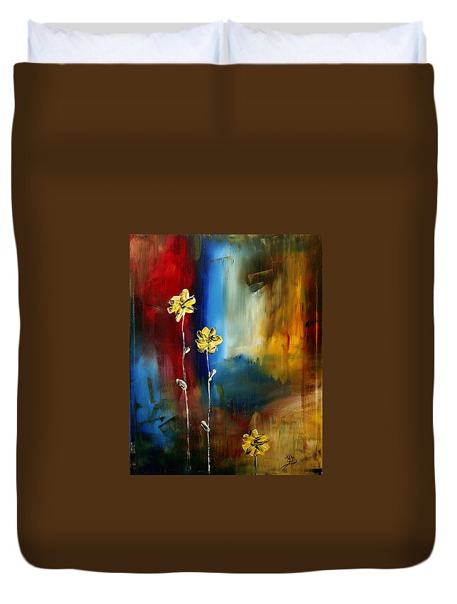 Wall Duvet Cover featuring the painting Soft Touch by Megan Duncanson