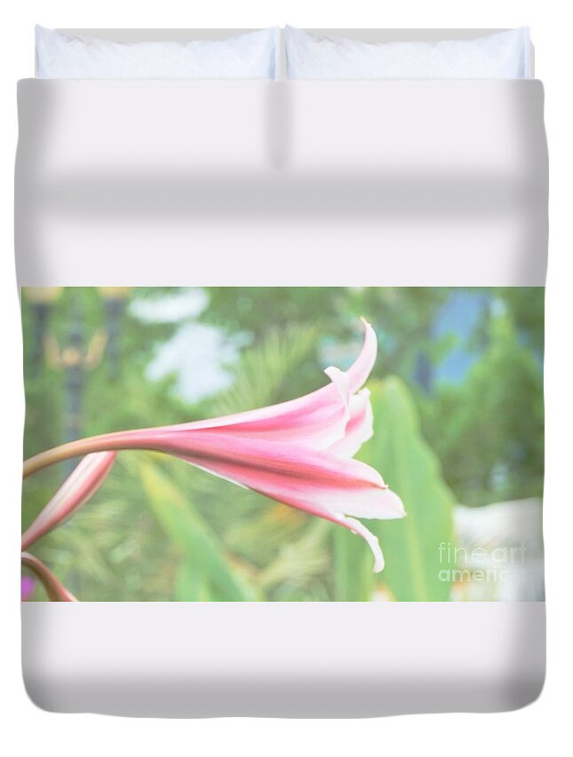 Flowers Duvet Cover featuring the photograph Softly colored by Merle Grenz