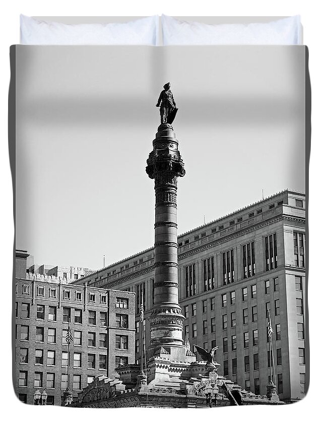 Soldiers Duvet Cover featuring the photograph Soldiers and Sailors Monument Study 2 by Robert Meyers-Lussier