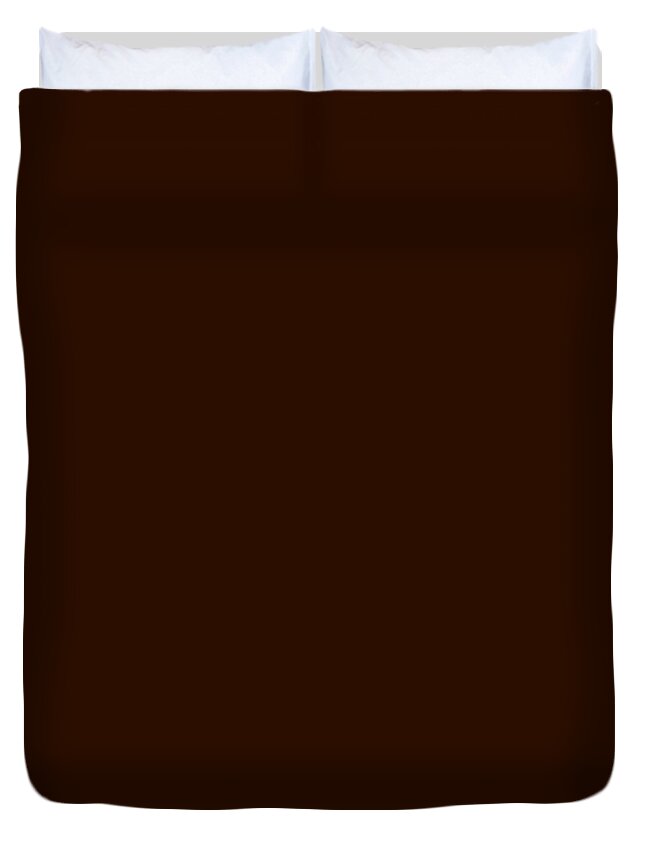 Solid Plain Dark Brown Duvet Cover For Sale By Delynn Addams