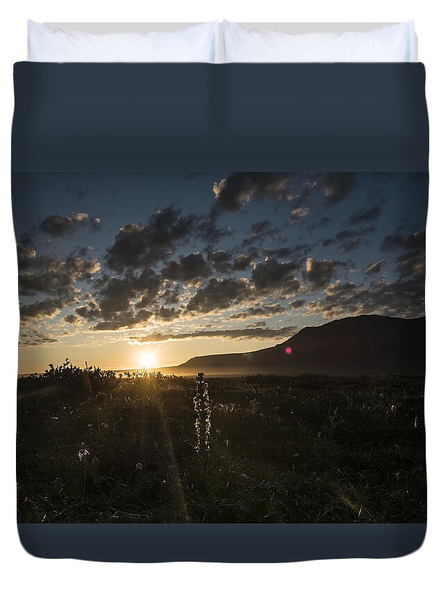 Alaska Duvet Cover featuring the photograph Solstice on the Slope by Ian Johnson