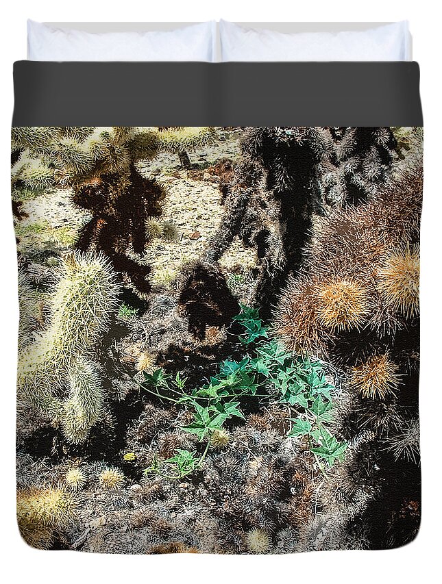 Landscape Duvet Cover featuring the photograph Some Square Yardage of Joshua Tree by Stan Magnan
