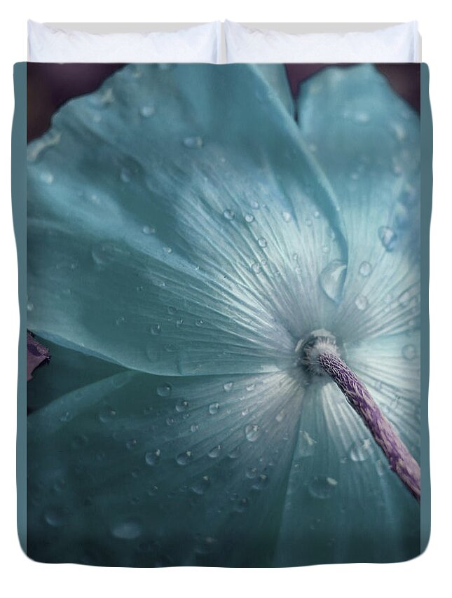 Poppies Duvet Cover featuring the photograph Sometimes Blue by The Art Of Marilyn Ridoutt-Greene