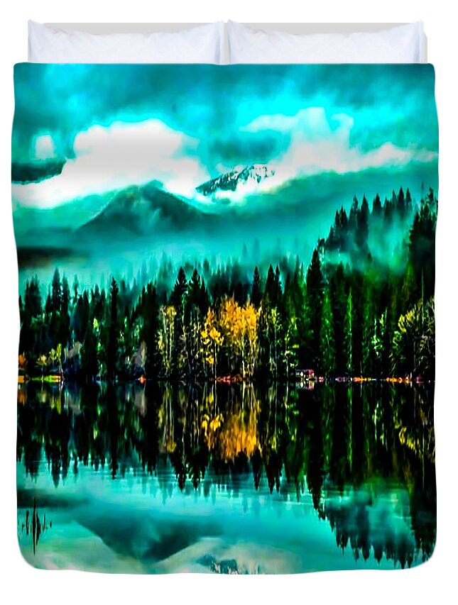 Trees Duvet Cover featuring the photograph Sometimes They Come Back by Carrie Armstrong
