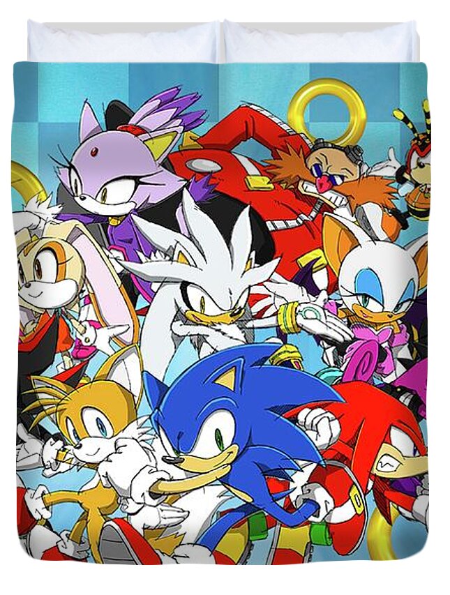 Sonic And Friends Duvet Cover For Sale By Sandra Rodriguez