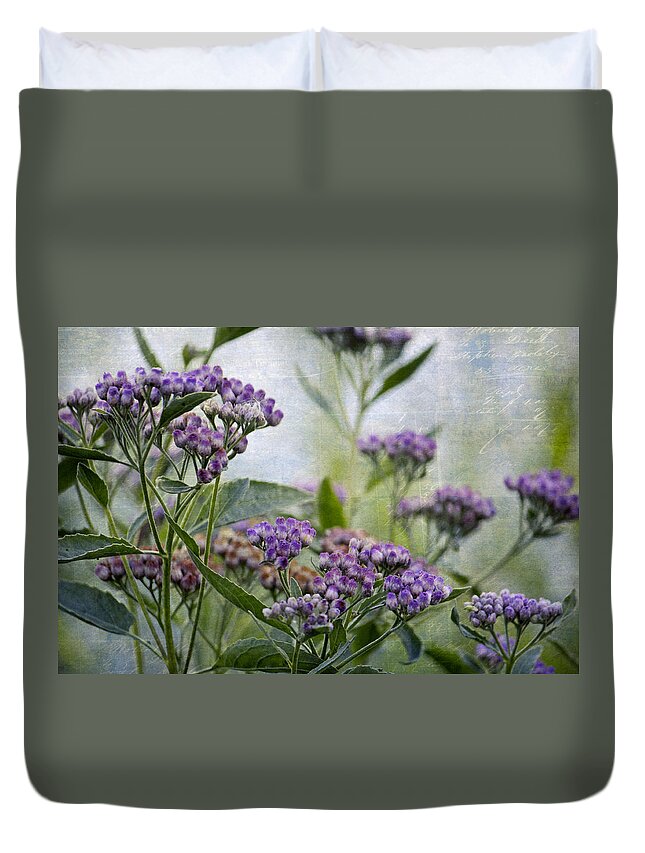Flowers Duvet Cover featuring the photograph Sophie's Garden by HH Photography of Florida
