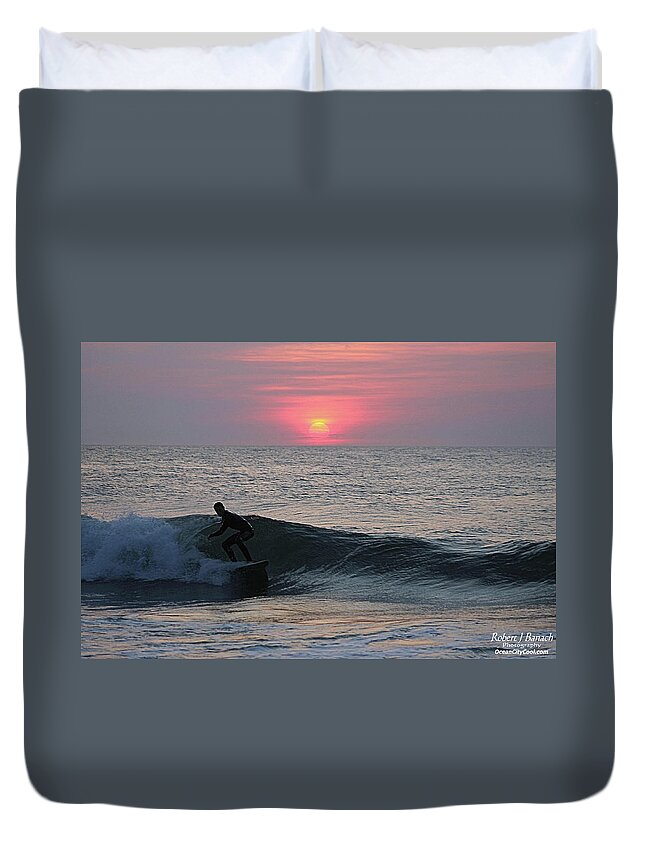 Surf Duvet Cover featuring the photograph Soul Surfer by Robert Banach