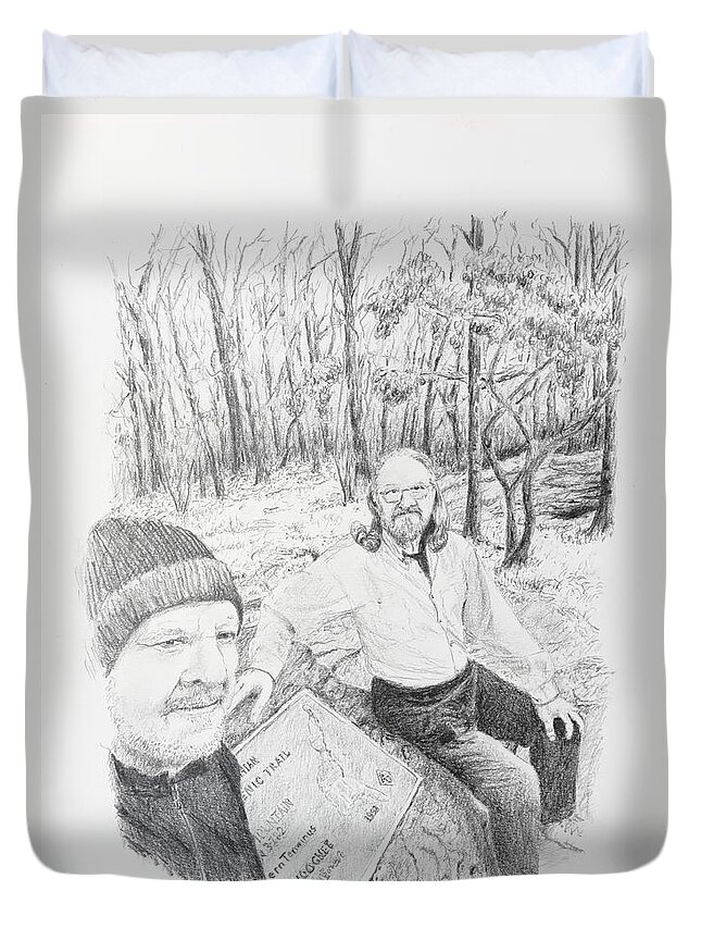 Appalachian Trail Duvet Cover featuring the photograph Southern Terminus by Daniel Reed