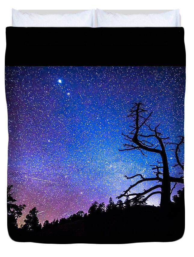 Sky Duvet Cover featuring the photograph Space The Final Frontier by James BO Insogna