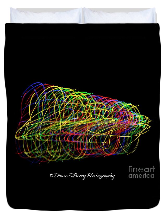 Diane Berry Duvet Cover featuring the photograph Spin by Diane E Berry