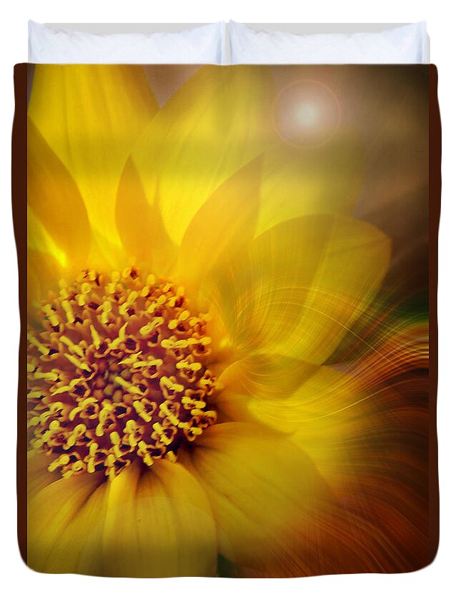 Artistic Prints Duvet Cover featuring the photograph Spiraling Out of Control Print by Gwen Gibson