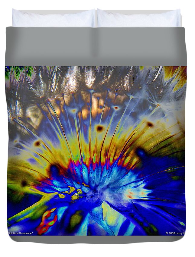 Dandelion Duvet Cover featuring the photograph Spiritual Resonance by Larry Beat