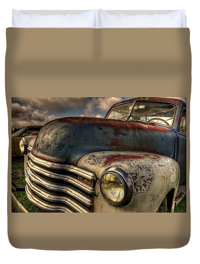 Photography Duvet Cover featuring the photograph Spittin Rust by Thom Zehrfeld