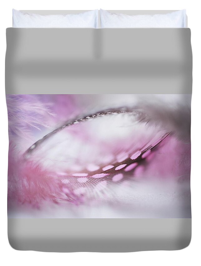 Jenny Rainbow Fine Art Photography Duvet Cover featuring the photograph Spotted Marvel. Angel Series by Jenny Rainbow