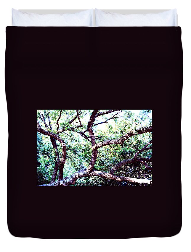 Tree Duvet Cover featuring the photograph Sprawling by JamieLynn Warber