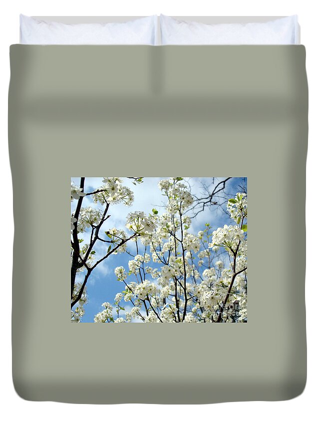 Trees Duvet Cover featuring the photograph Spring Awakening by Kathy Bucari
