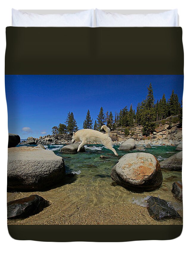 Lake Tahoe Duvet Cover featuring the photograph Spring Has Sprung by Sean Sarsfield