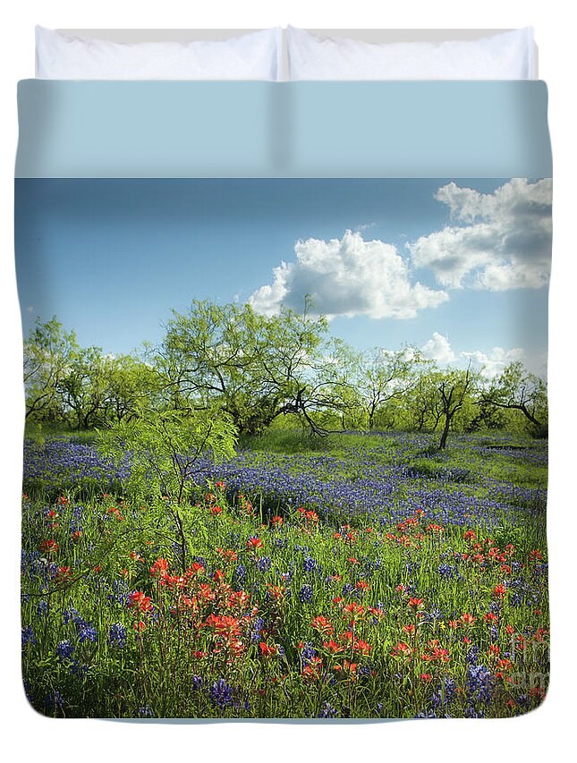 Ennis Duvet Cover featuring the photograph Spring Morning by Iris Greenwell