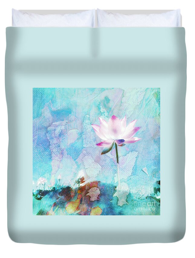 Lotusflower Duvet Cover featuring the painting Spring by Jacky Gerritsen